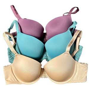 NWOT Bundle: Women's Demi Daydream Push-Up Bra - Auden. 38B